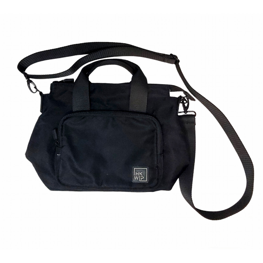 IHKWIP Black Purse Travel Bag Tote Crossbody Strap Zipper Pockets Organizer